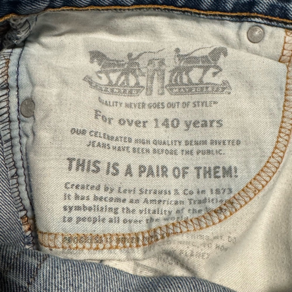 Levi’s 505 Men's Blue Jeans - Picture 8 of 10